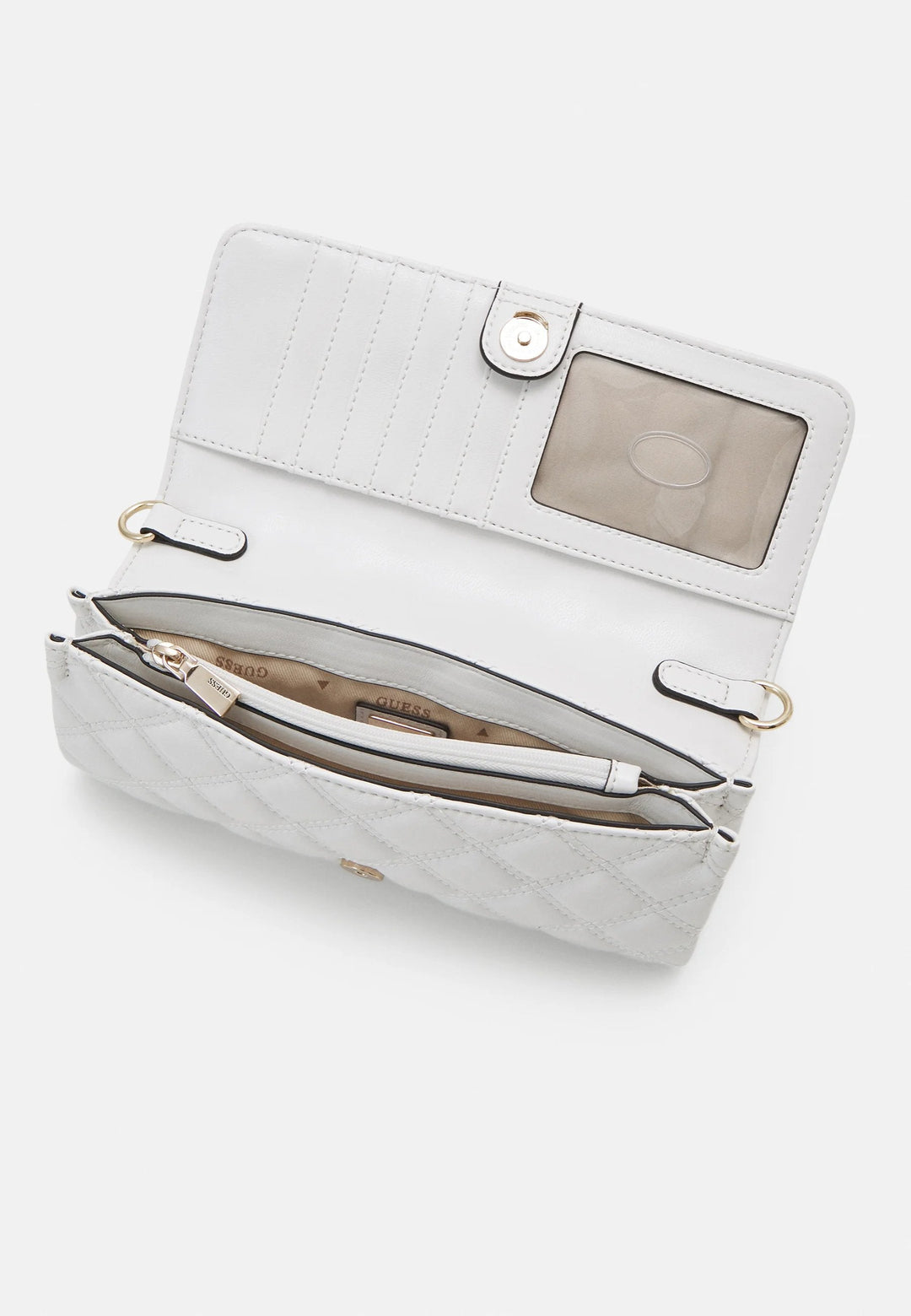 Guess Sac Bandoulière Spark Micro Mini White
