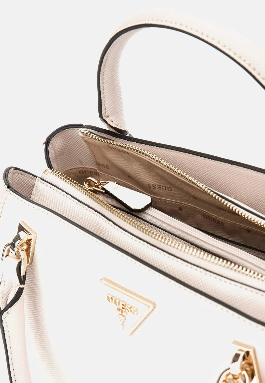 Guess Handtasche mat Schëllerband Bone ZG787907