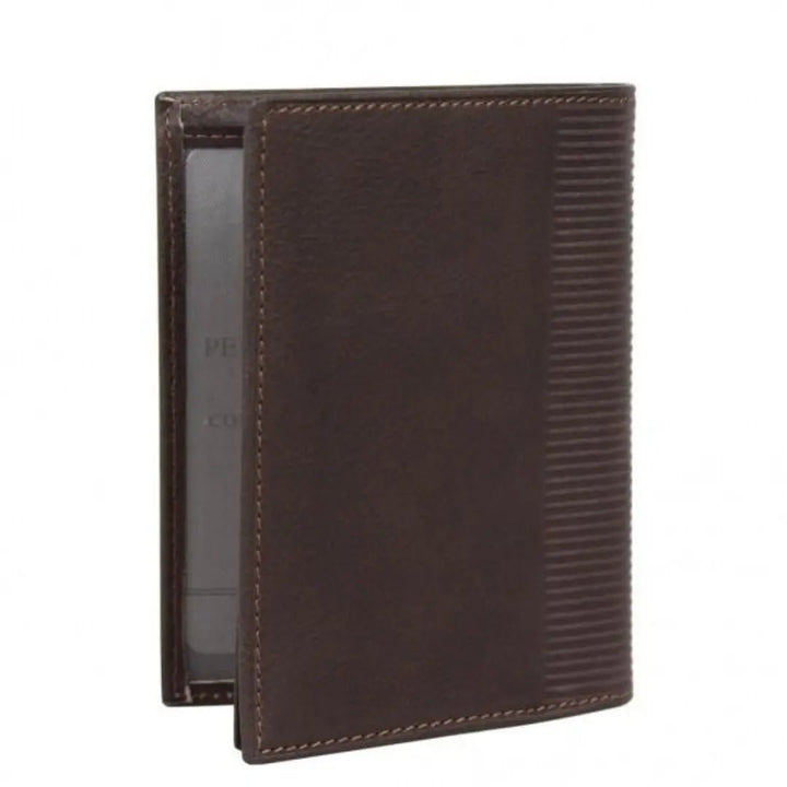 Carteira de couro David William D5344 Marrom