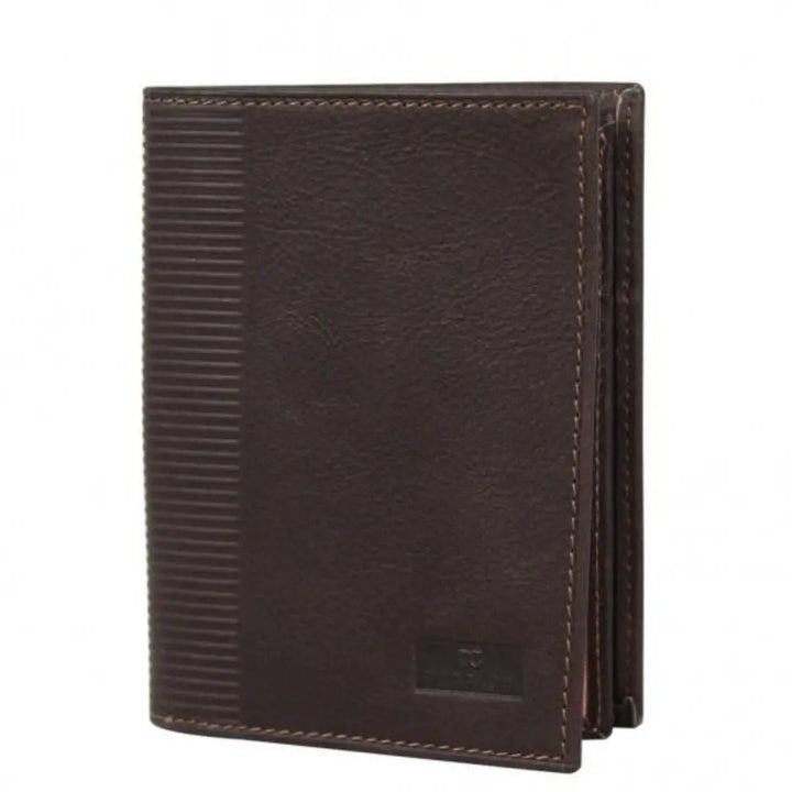 Carteira de couro David William D5344 Marrom