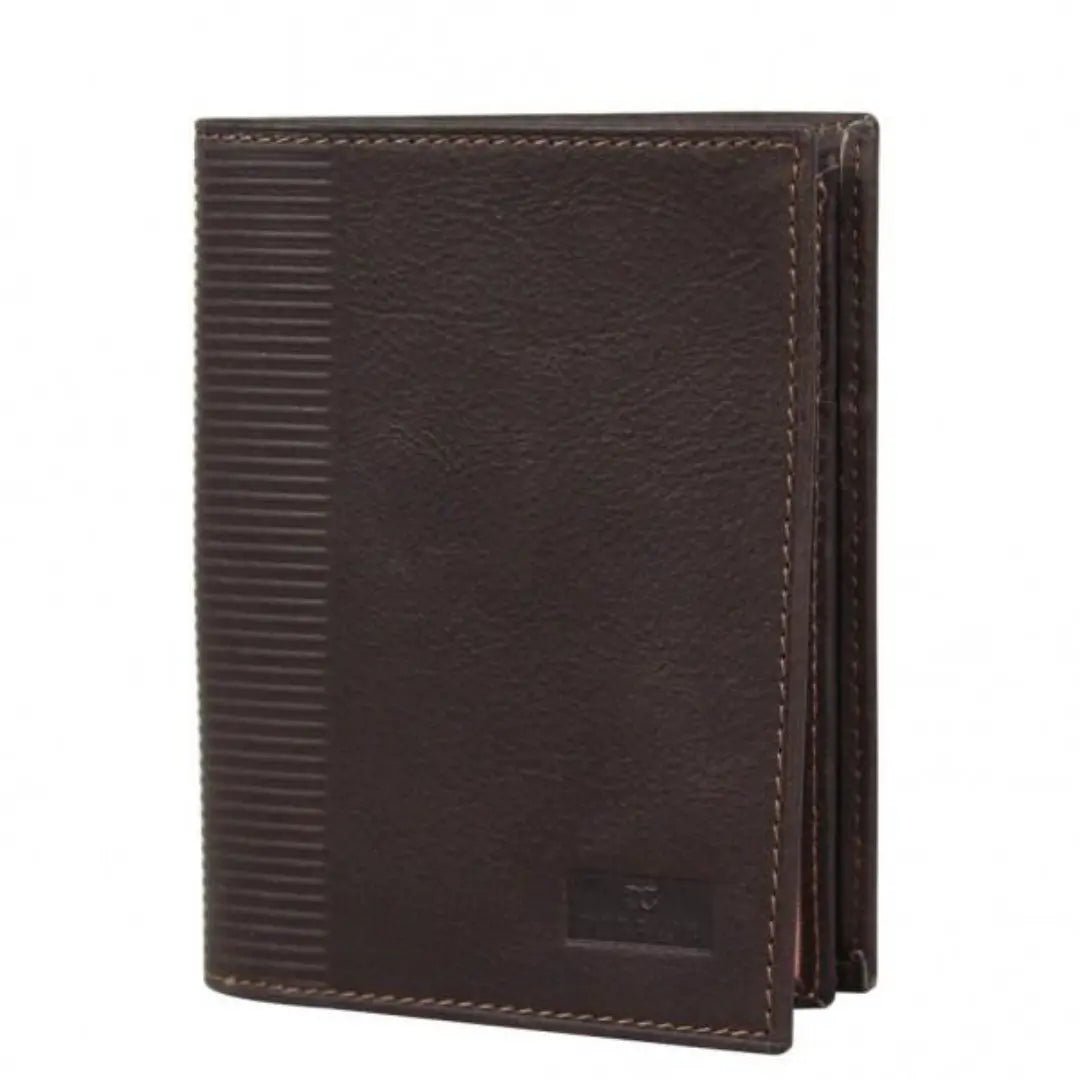 Carteira de couro David William D5344 Marrom