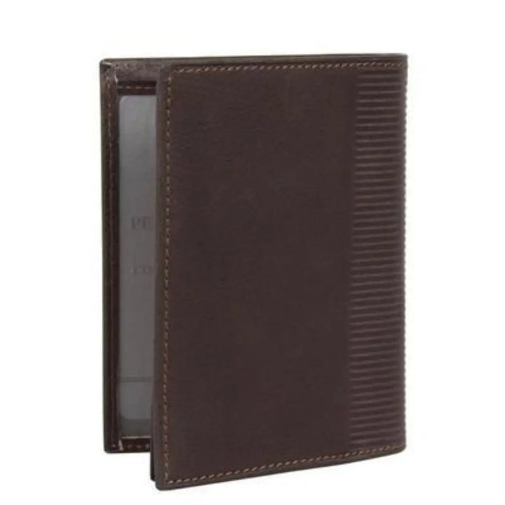 Carteira de couro David William D5344 Marrom