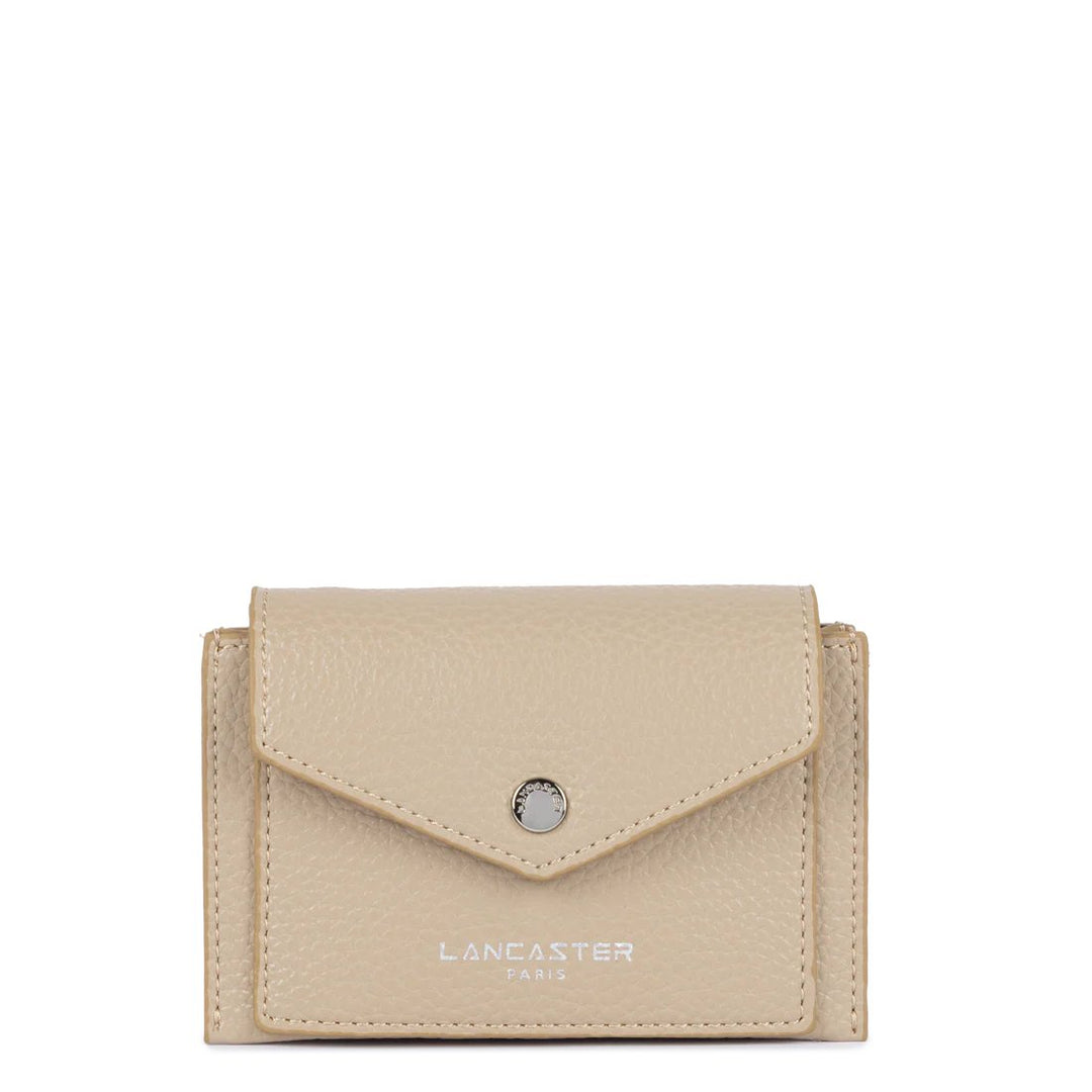Lancaster Porte-Cartes Maya Double Kba Cuir Beige Foncé