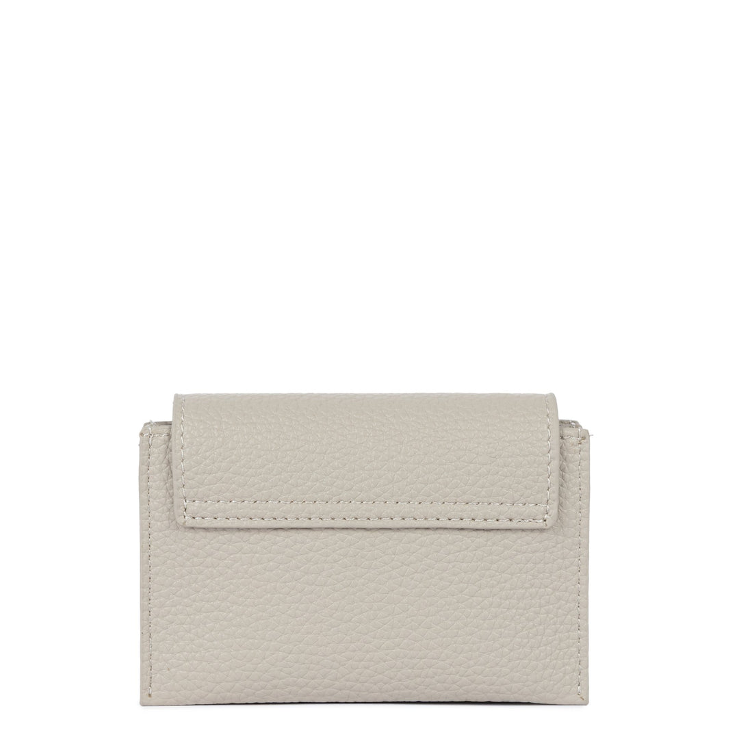 Lancaster Maya Double KBA Flap Coin Purse - Ivory