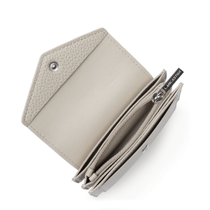 Lancaster Maya Double KBA Flap Coin Purse - Ivory