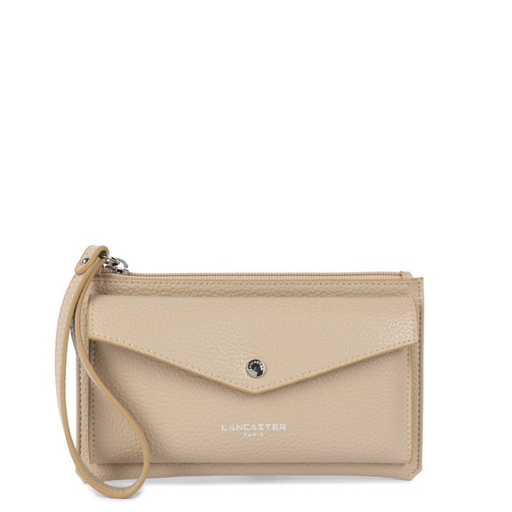 Lancaster Täschchen mat Zipper Maya Duebel KBA 117-011 Däischter Beige
