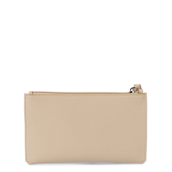 Lancaster Täschchen mat Zipper Maya Duebel KBA 117-011 Däischter Beige