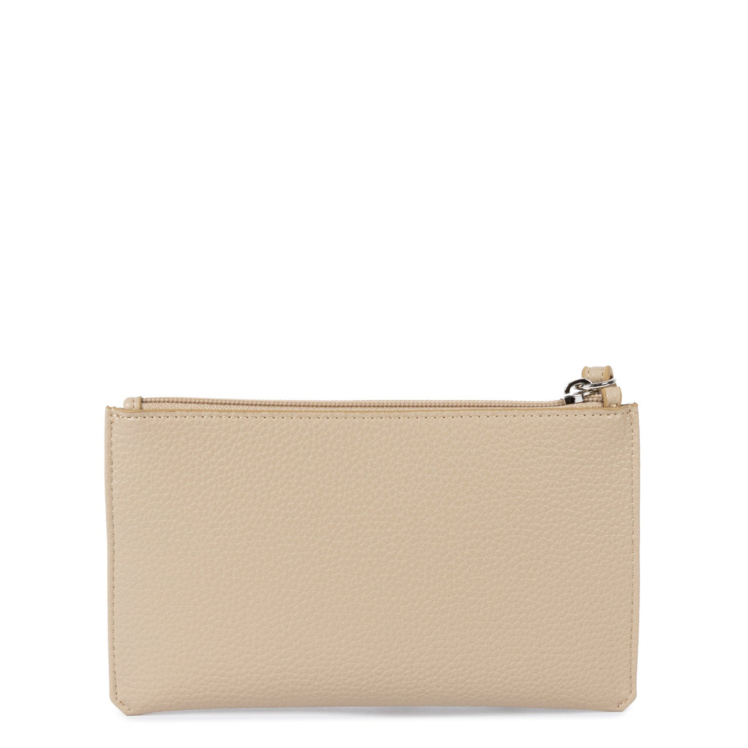 Lancaster Täschchen mat Zipper Maya Duebel KBA 117-011 Däischter Beige
