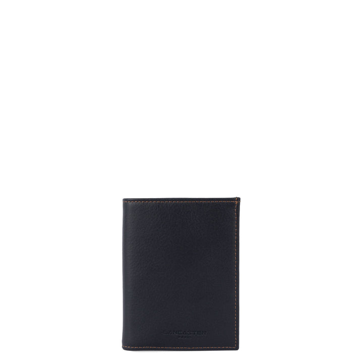 Lancaster Wallet Folded M Soft Vintage Men Dark Blue - Camel