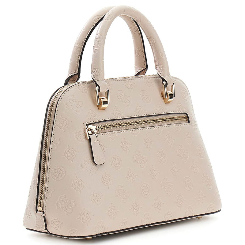 Guess Borsa a tracolla Dita Dome Satchel Light Taupe Logo
