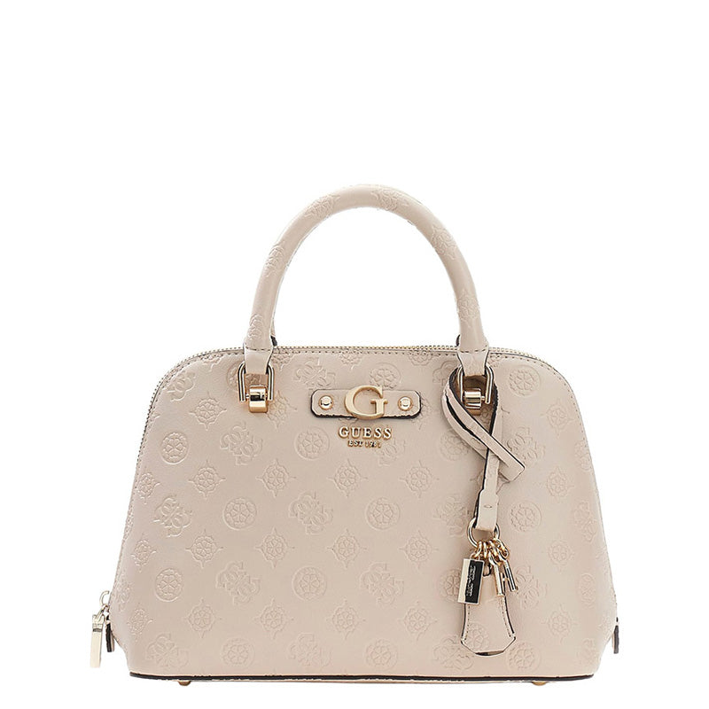 Guess Borsa a tracolla Dita Dome Satchel Light Taupe Logo