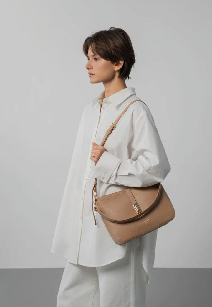 Lancaster Sac besace Zippé L Milano Horizon Sable