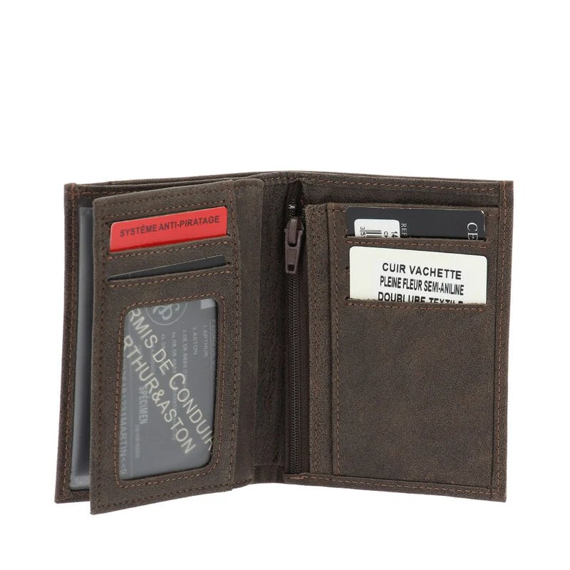 Arthur & Aston Portefeuilles Mixte, Homme, Femme Châtaigne