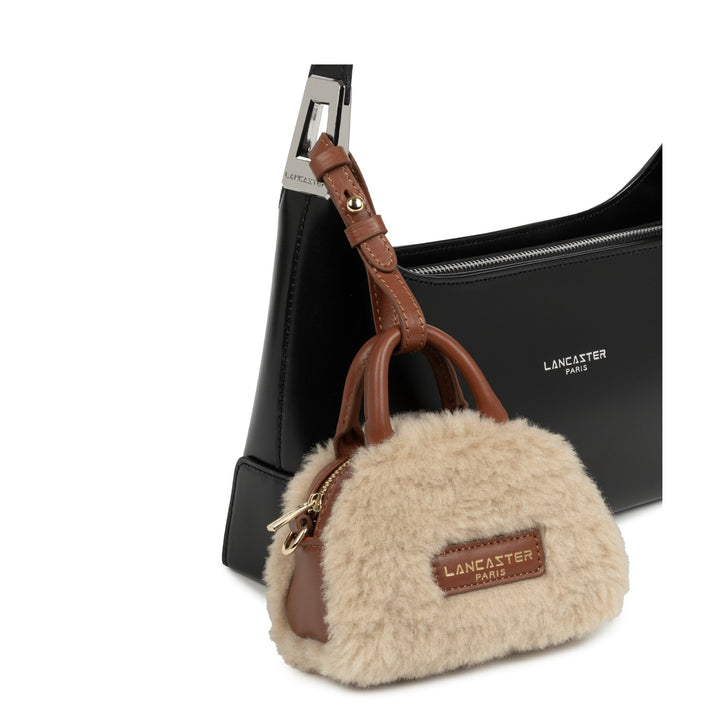 Lancaster Petit Sac à main Zippé Nano Moumoute ps25 177 Cognac