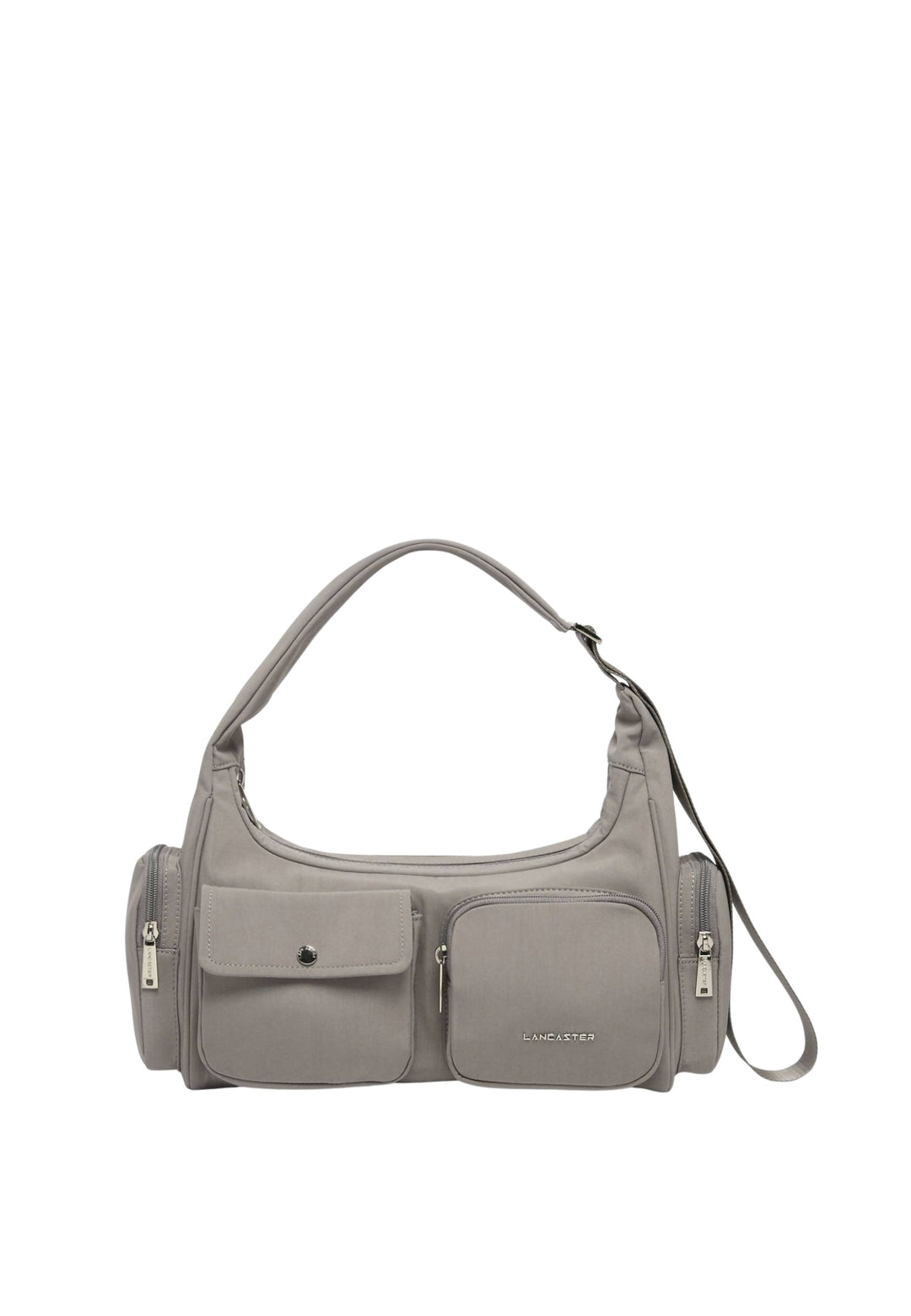 Lancaster Zipped Crossbody Bag Basic Pocket Dark Pebble