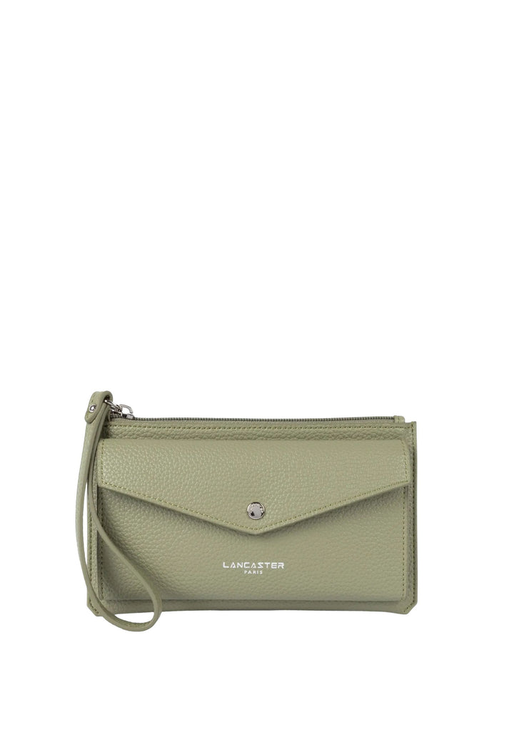 Lancaster Pochette Zippé Maya Double KBA 117-011 Azeitona