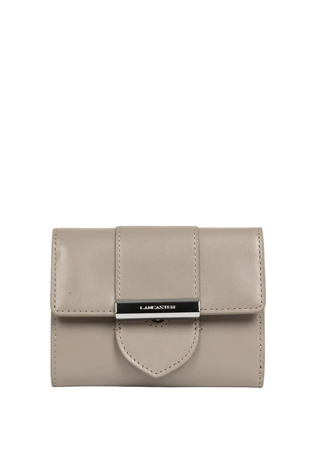 Lancaster Wallet with Flap and Paris Ily Clasp Dark Pebble
