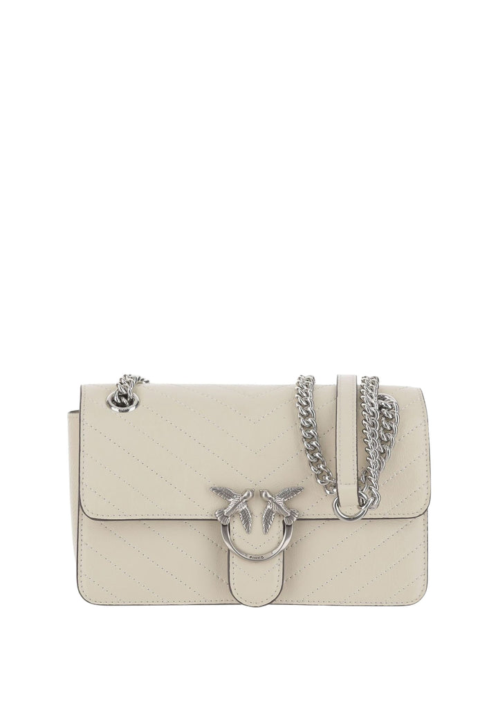 Pinko Bolsa Rabat Love One Light Mini Vitello Wr Branco A2JCZ14E