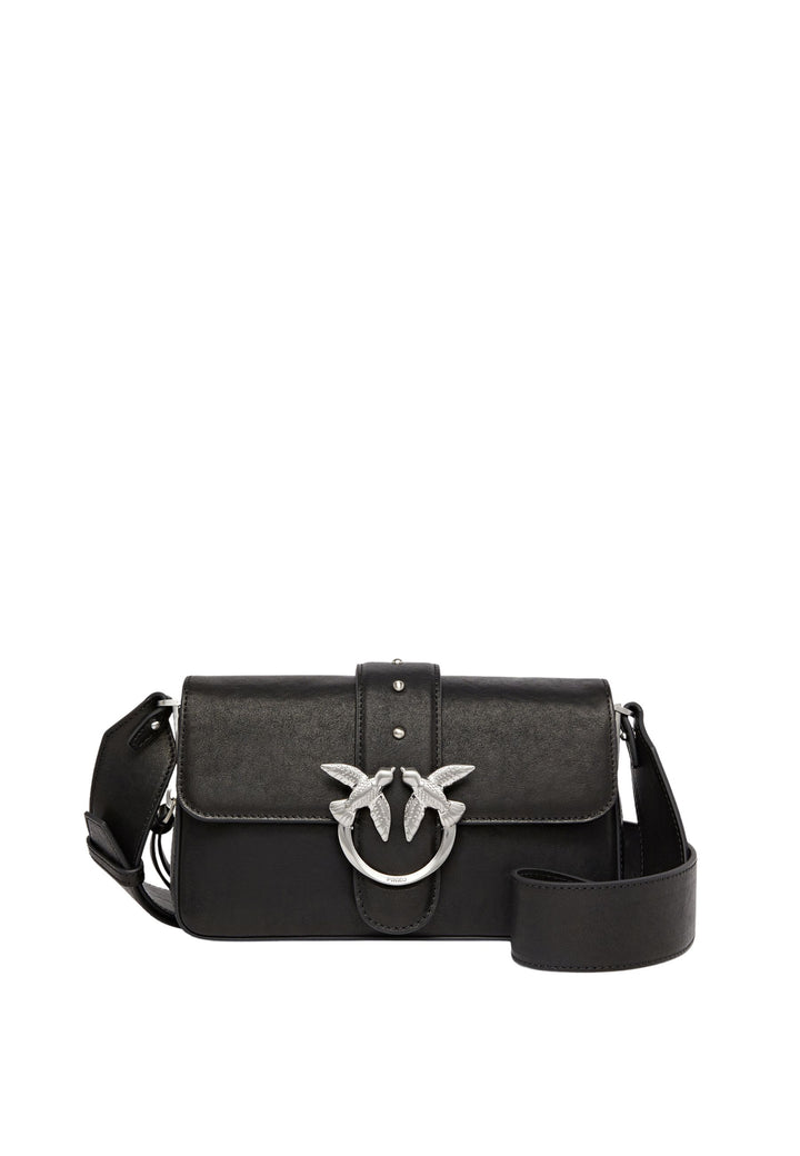 Pinko Kabelka Love One Slouchy Zip Mini Vite černá