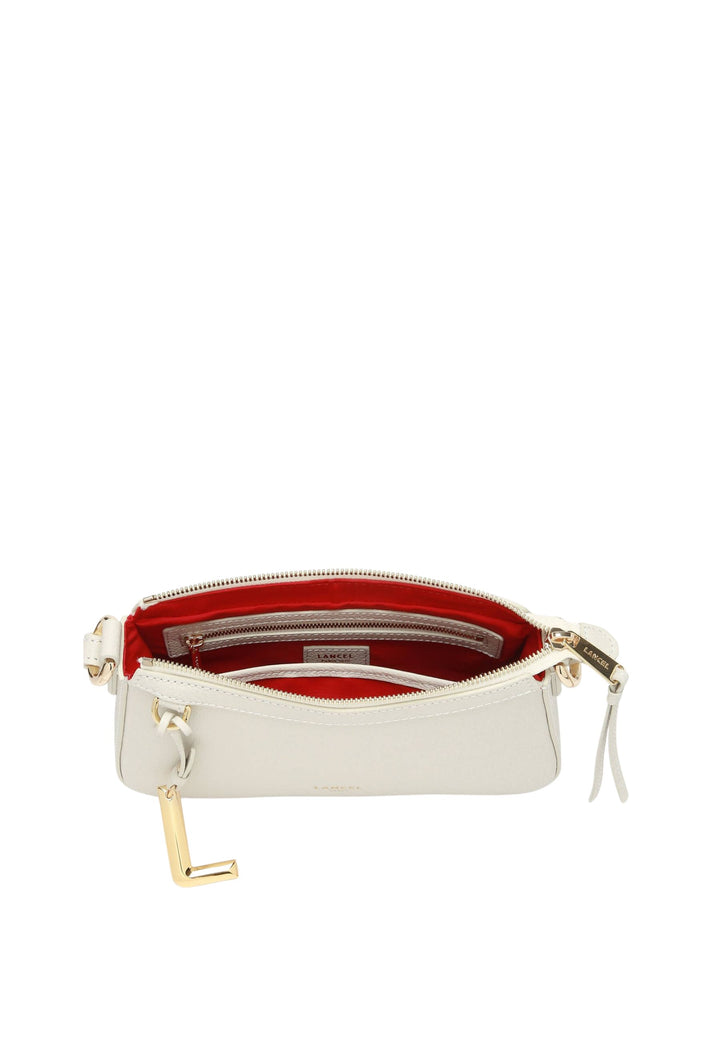 Mini Borsa con manico superiore LANCEL Faubourg Con zip Neige