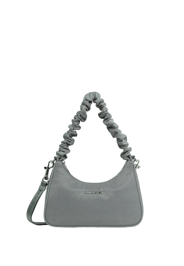 Lancaster Bolsa de ombro com zíper S Basic Chouchou 510-68 Cinza Cimento