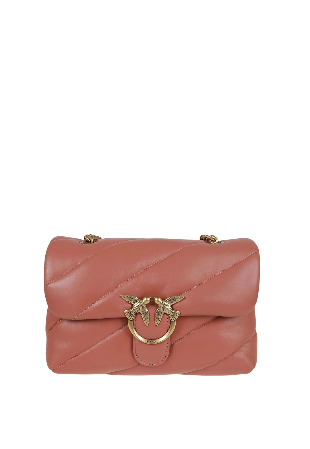 Pinko Handväska Love Puff Classic Cl Sheep Nap Brun