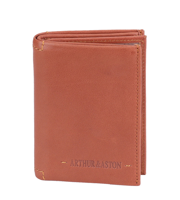 Arthur & Aston Portafogli Unisex, Uomo, Donna Cognac