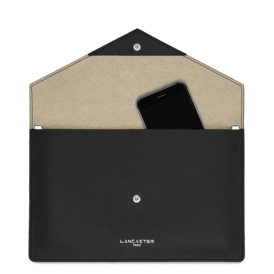Lancaster Pur & Element City clutch - Sort/Champagne