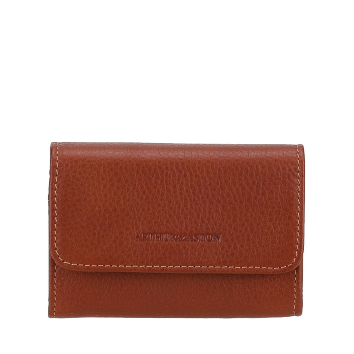 Arthur & Aston Porte Cartes Mixte, Homme, Femme Cognac