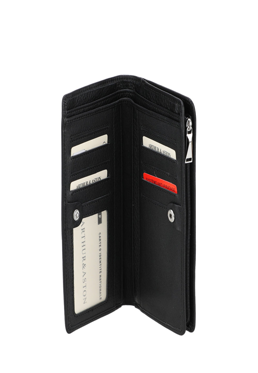 Arthur & Aston Kaarteportmonni Fir Jiddereen, Mann, Fra 2528-295 Schwaarz