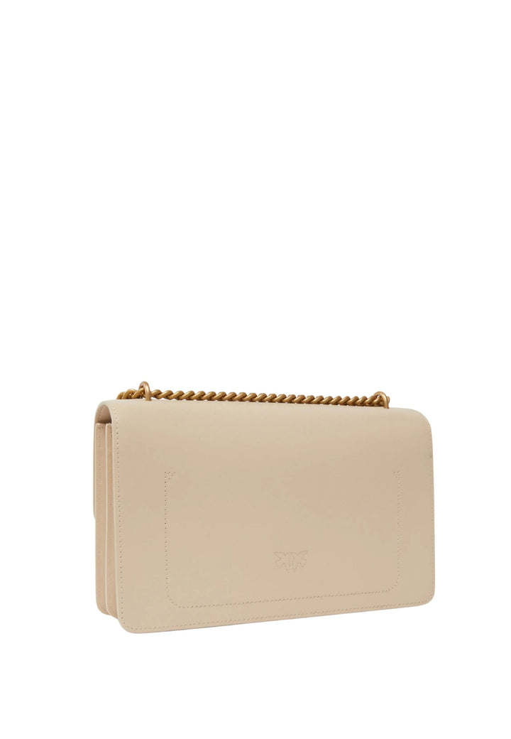 Pinko Handväskor Love One Classic Dc Vitello Se Beige