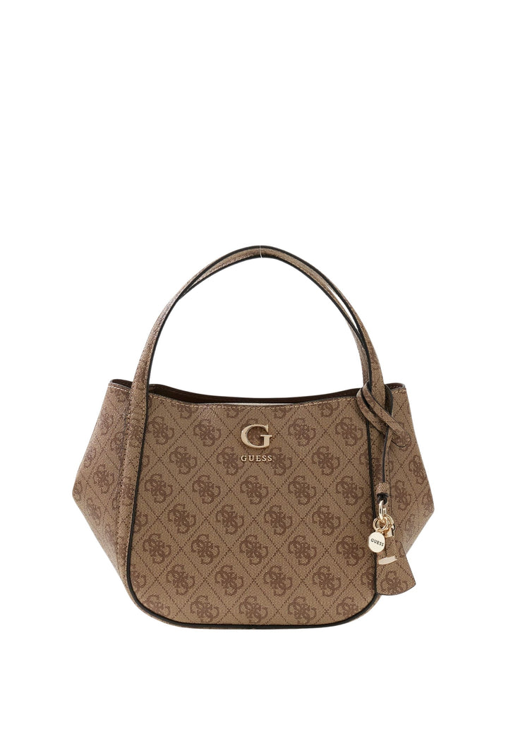 Guess Kabelka Coleen Petit Monogramme Latte Logo