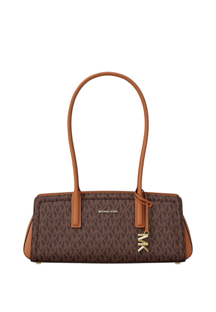 Michael Kors Sac bandoulière Laila Signature Small East West  Marron