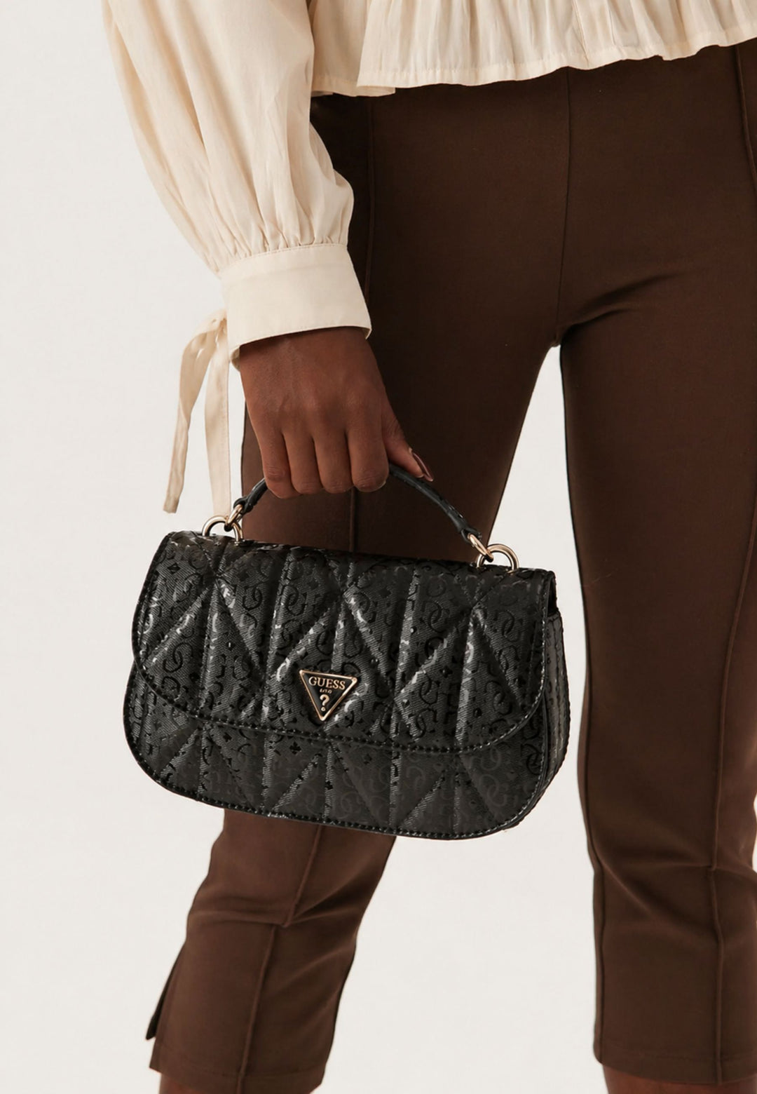 Guess Borsa a tracolla Betula Satchel Nero
