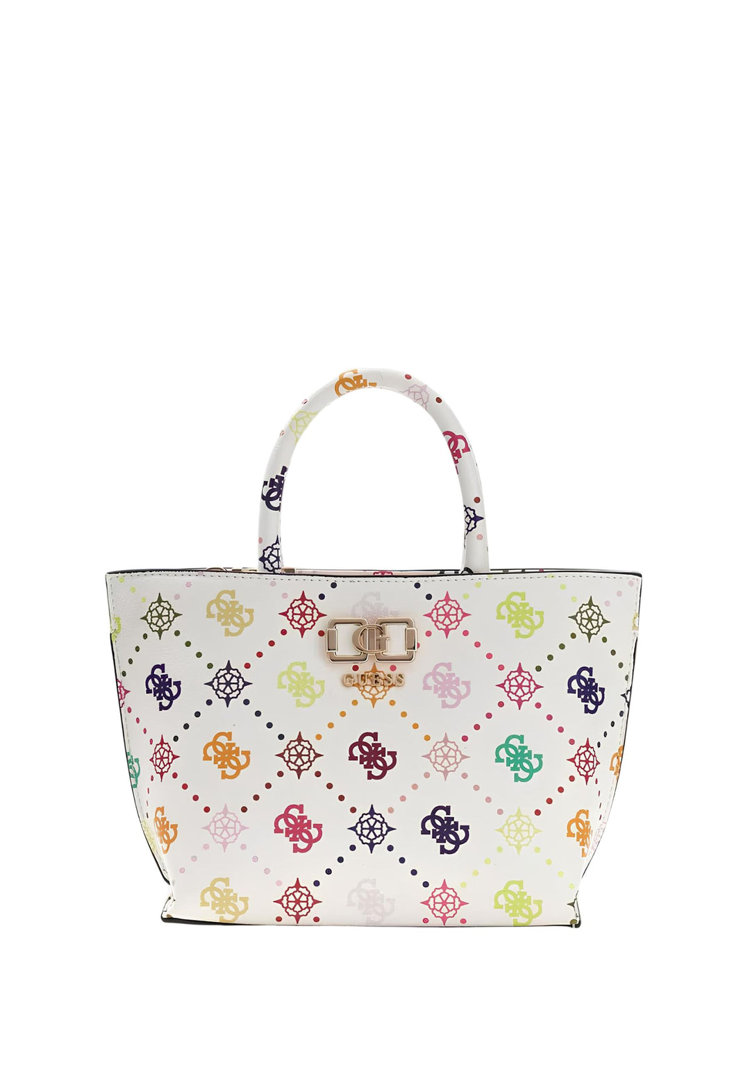 Guess Borsa a tracolla Emelie Logo Top Zip Multi Logo
