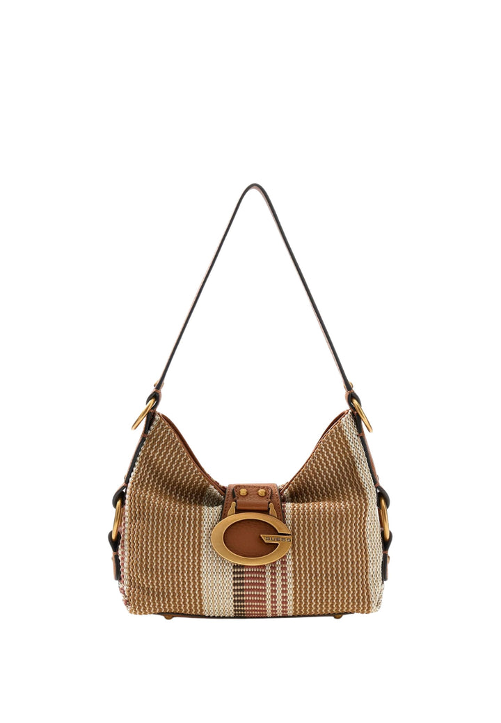 Guess Skuldertaske Camden Shoulder Bag Cognac Multi AB930872
