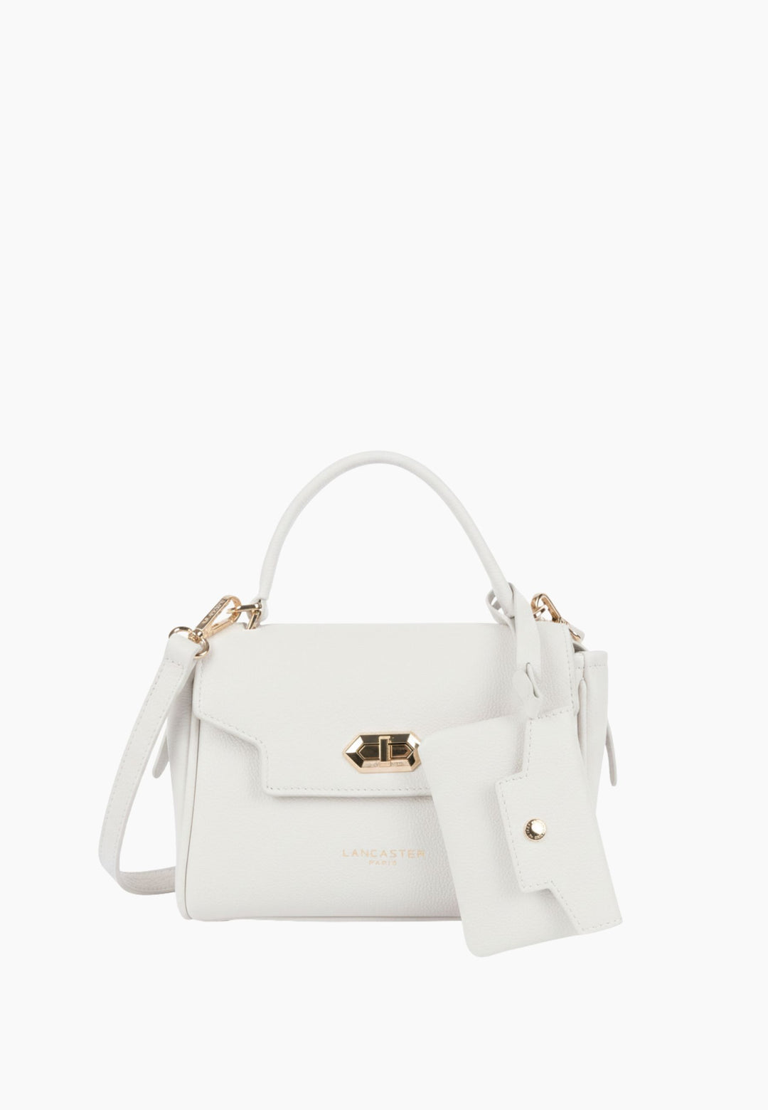 Lancaster Sac à main A rabat avec fermoir S Mademoiselle Grace Blanc