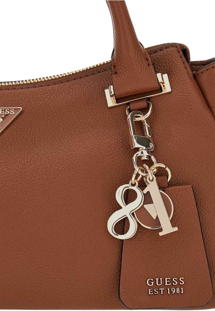 Guess Torba na ramię Anadela 3 Comp Satch Cognac