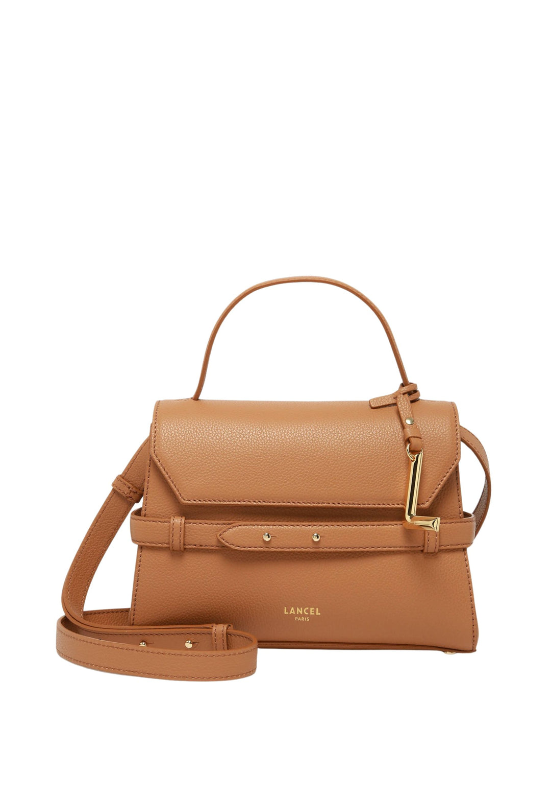 Lancel Faubourg Sac Porté Main Cuir Camel