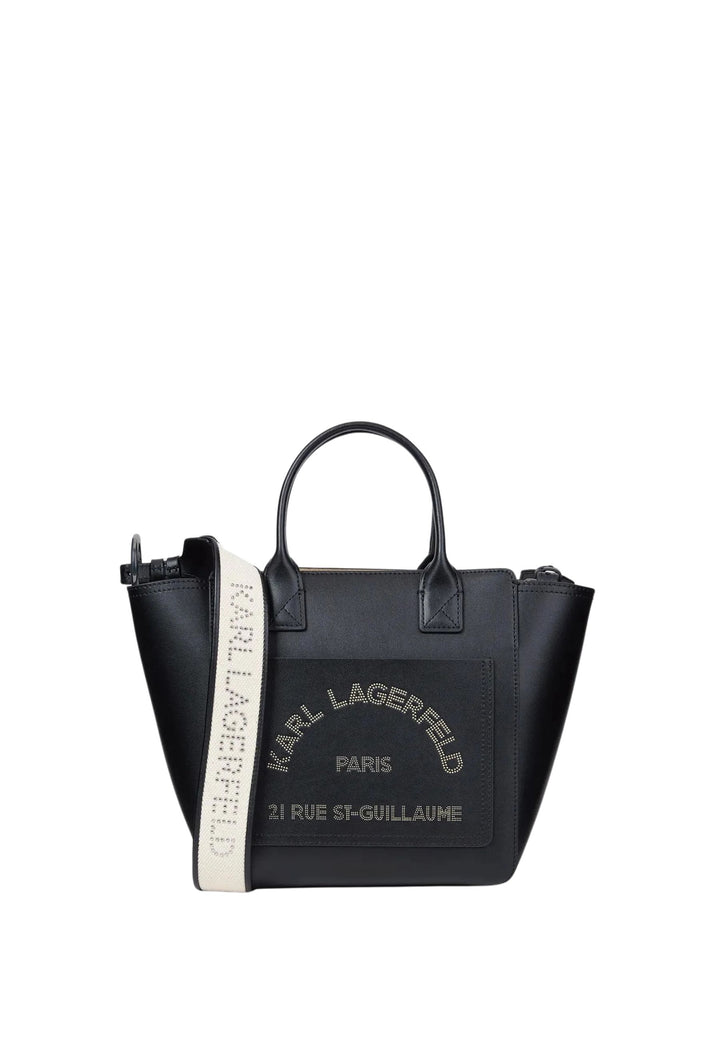 Karl Lagerfeld K/Daily shoppingväska i svart läder