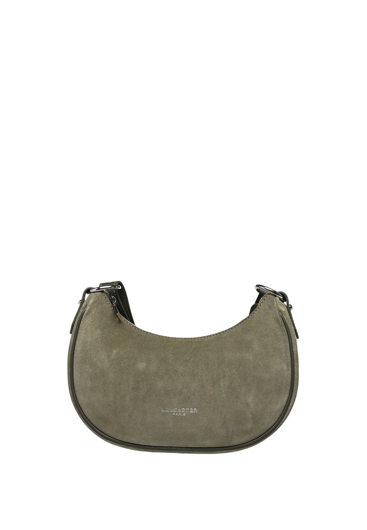 Lancaster Sac besace Zippé S Suède Kaki Foncé
