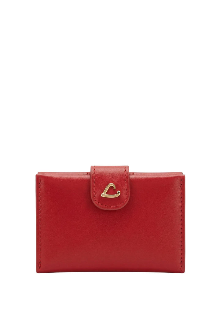 Lancaster Porte-cartes Avec Pression Paris Philos Rouge