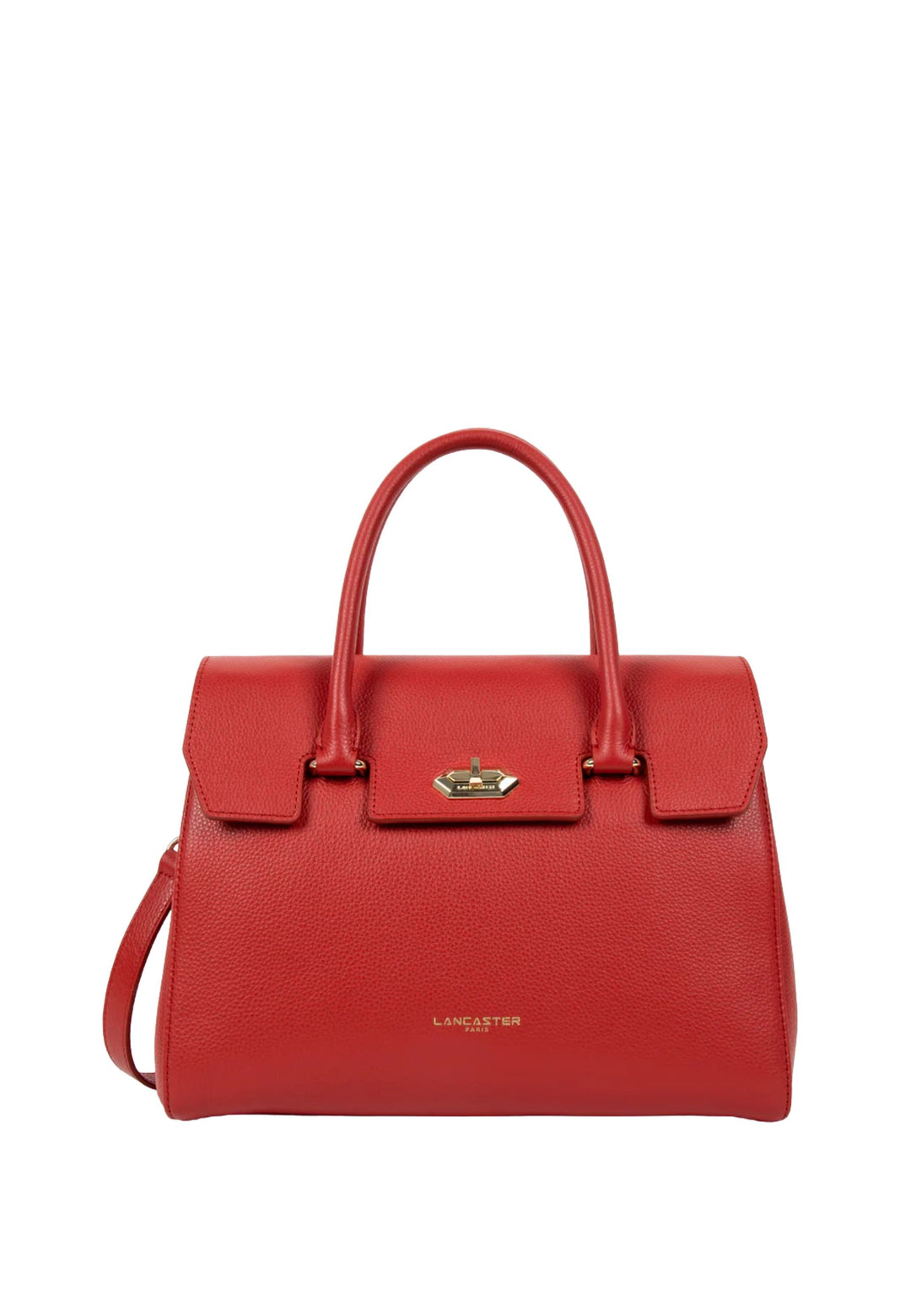 Lancaster Milano Cosmos Red Leather Flap Bag