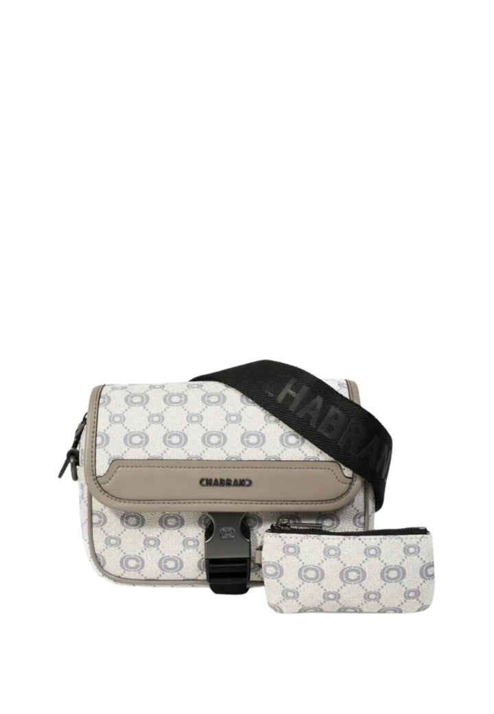 Chabrand Icone Flap Satchel Bag Ecru Grey