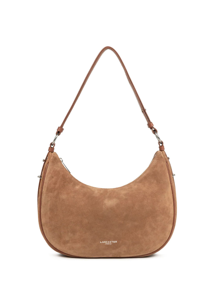 Lancaster Torba na ramię Zippé L Suède Camel