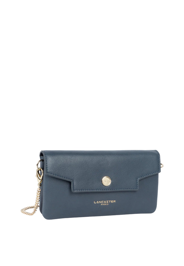 Lancaster Pochette A rabat avec pression S Mademoiselle Grace Bleu Mer
