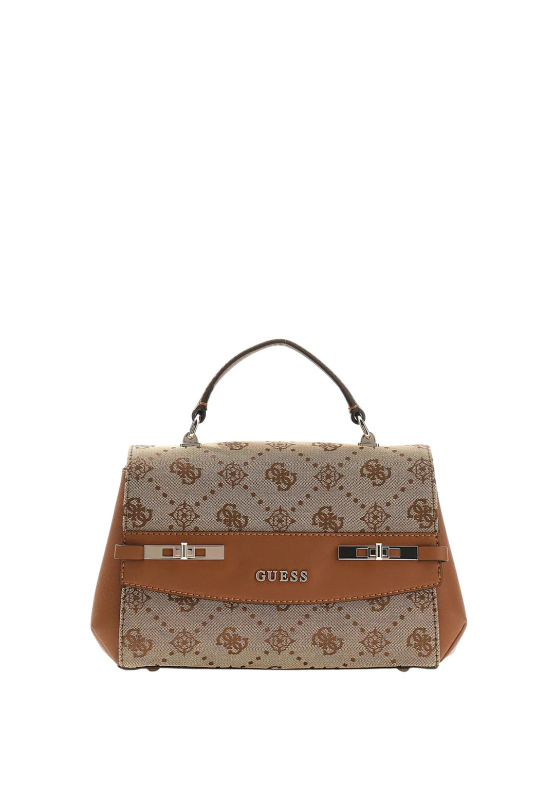 Guess Torba na ramię Melinda Logo Tri Com Latte Logo