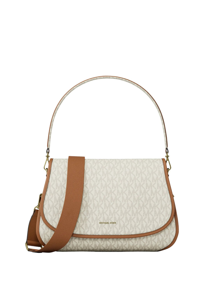 Michael Kors Holmes konvertibel skuldertaske Vanille Logo