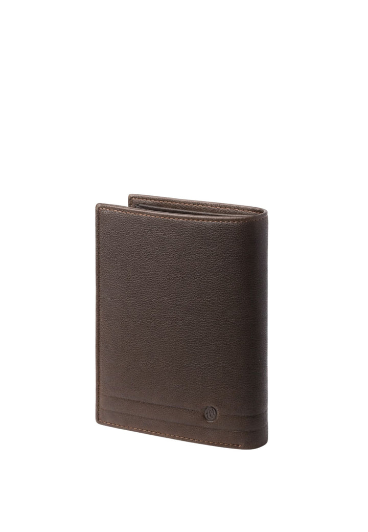 Portemonnee leer David William Deco anti-diefstal Bruin