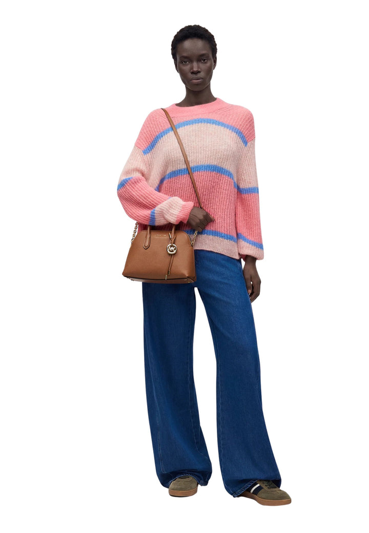 Michael Kors Handväska Läder Freddie Medium Dome Cognac